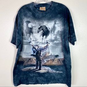 The Mountain Native American Horse Graphic Tee XL